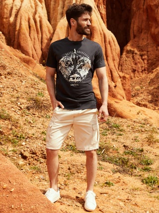 T-shirt met 'Mufasa'-print