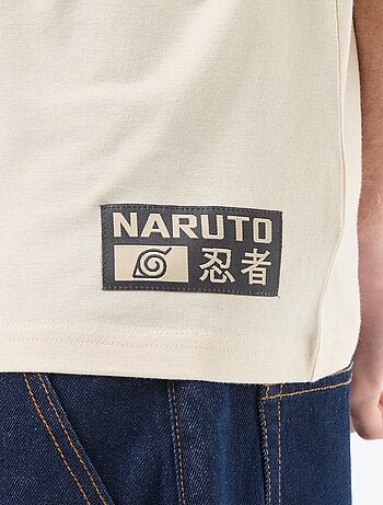 T-shirt met 'Naruto' print van effen katoen
