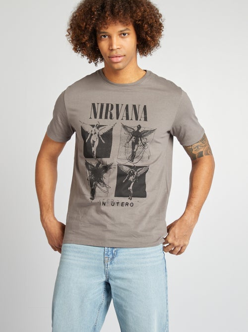 T-shirt met 'Nirvana'-print - Kiabi