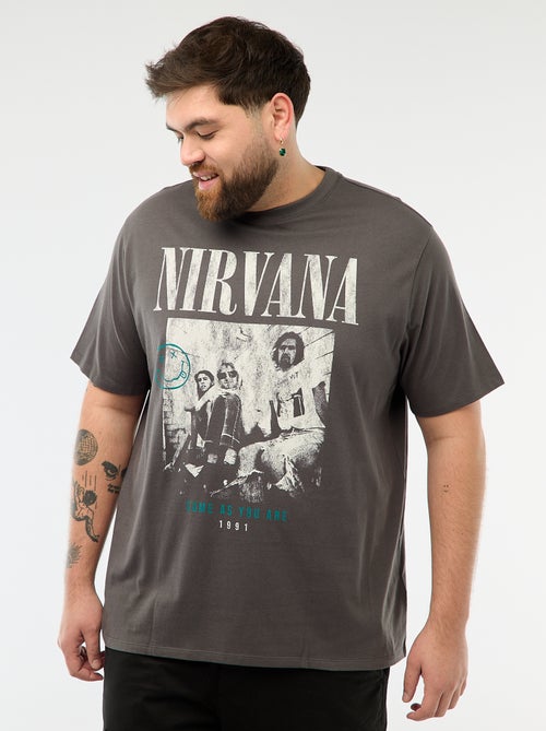 T-shirt met 'Nirvana' print - Kiabi