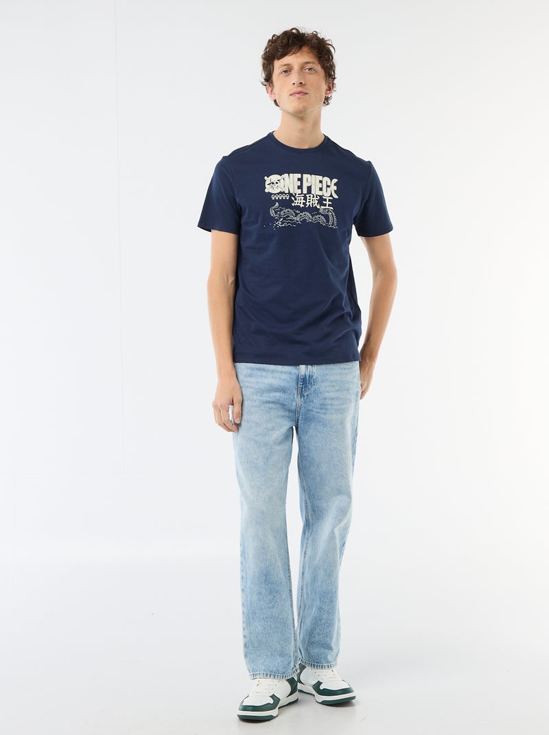 T-shirt met 'One Piece'-print Zwart - Kiabi