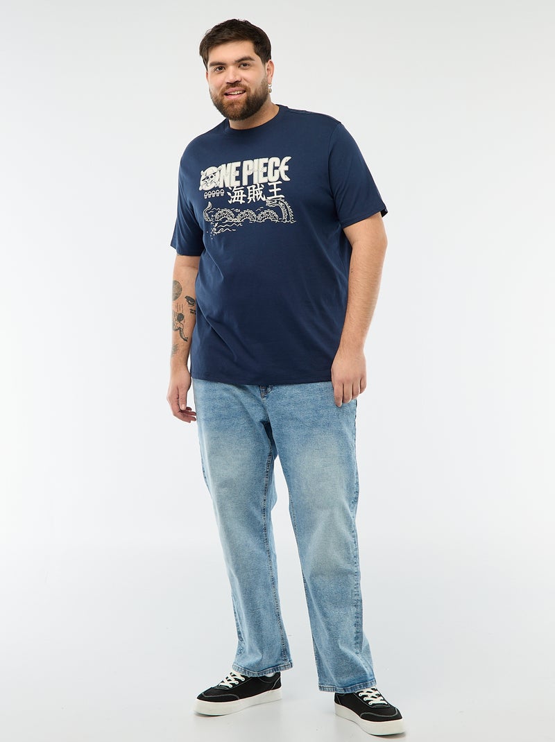 T-shirt met 'One Piece'-print Zwart - Kiabi