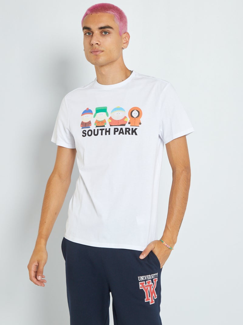 T-shirt met opdruk 'South Park' wit - Kiabi