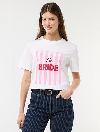 T-shirt met opdruk Vrijgezellenfeest
