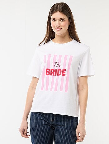 T-shirt met opdruk Vrijgezellenfeest