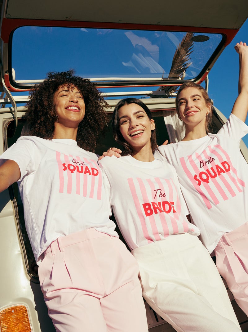 T-shirt met opdruk Vrijgezellenfeest Blauw - Kiabi