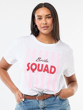 T-shirt met opdruk Vrijgezellenfeest