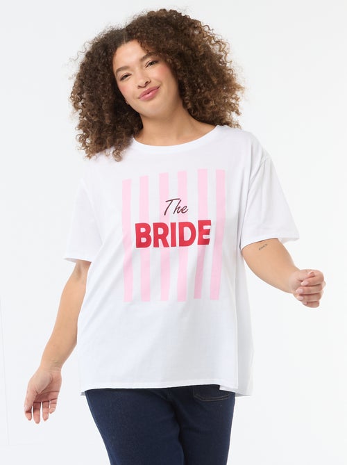 T-shirt met opdruk Vrijgezellenfeest - Kiabi