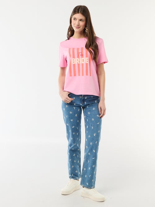 T-shirt met opdruk Vrijgezellenfeest - Kiabi