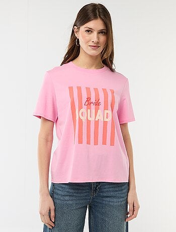 T-shirt met opdruk Vrijgezellenfeest