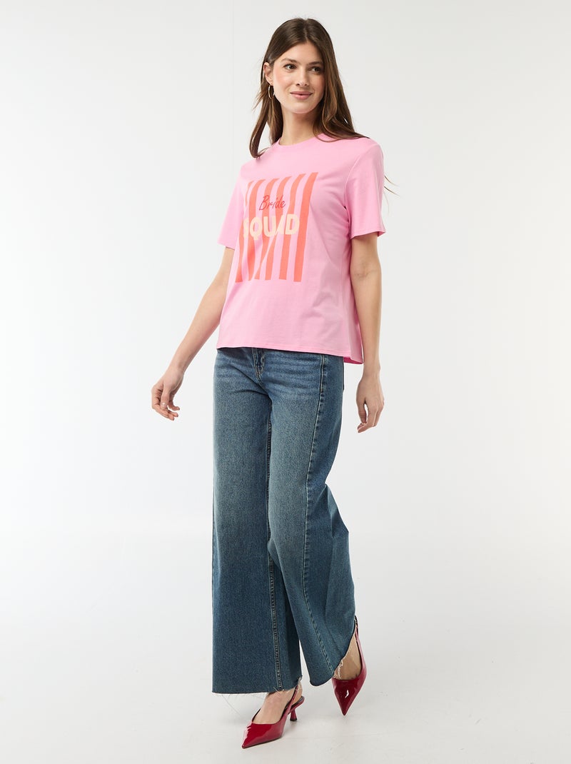 T-shirt met opdruk Vrijgezellenfeest Rose - Kiabi