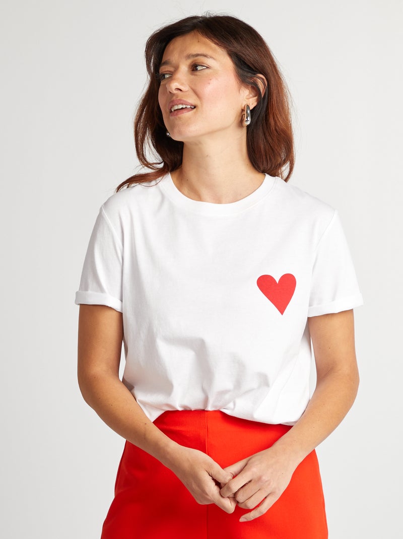 T-shirt met opdruk Vrijgezellenfeest WIT - Kiabi