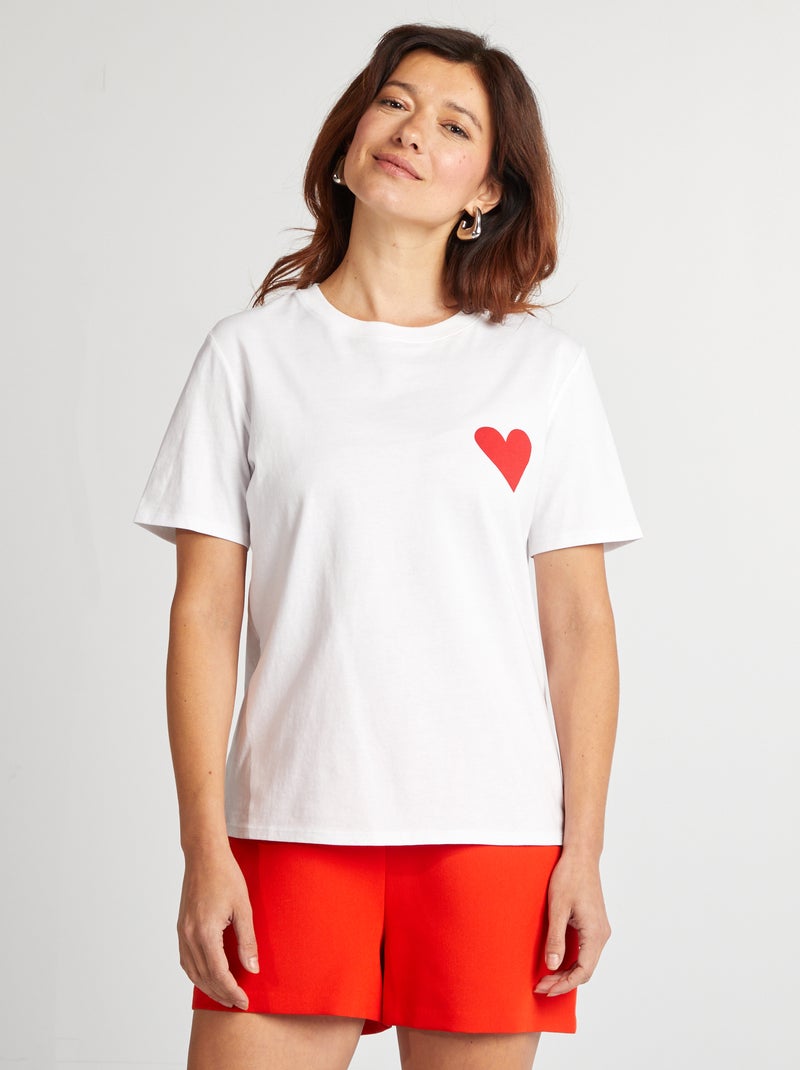 T-shirt met opdruk Vrijgezellenfeest WIT - Kiabi