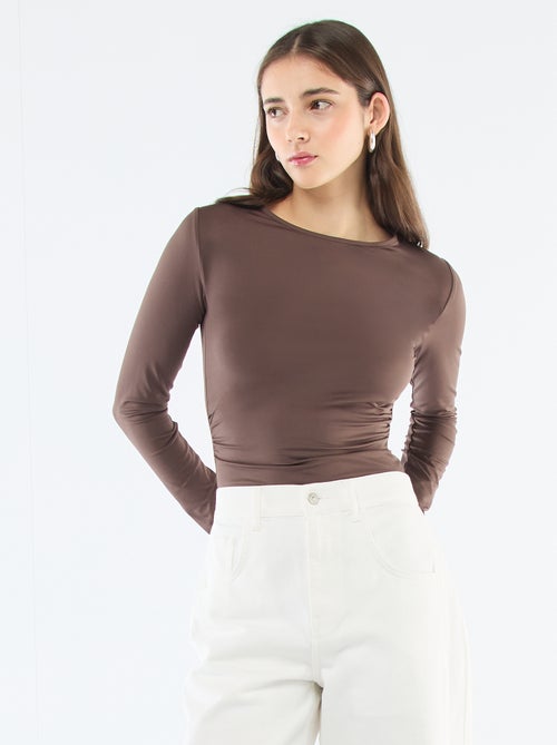 T-shirt met open rug - Kiabi