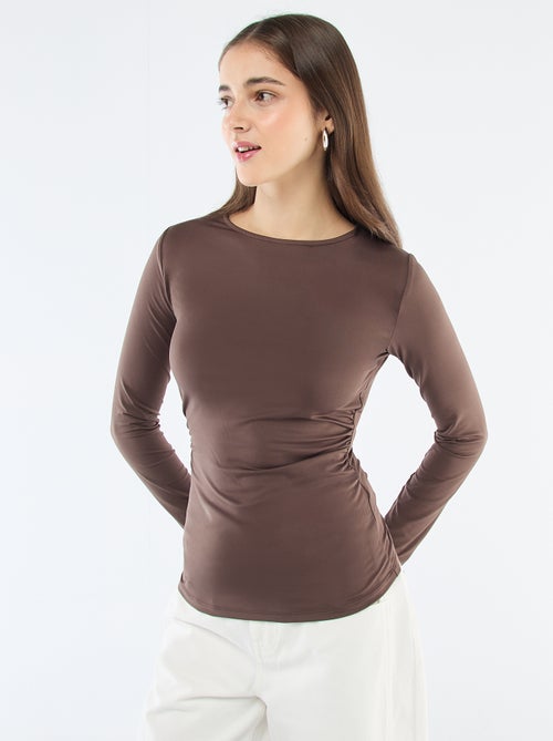 T-shirt met open rug - Kiabi