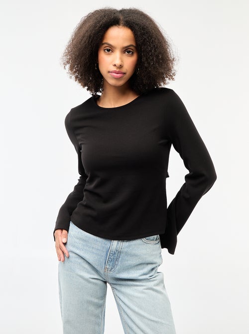 T-shirt met open rug - Kiabi