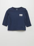 T-shirt met opschrift BLAUW - Kiabi