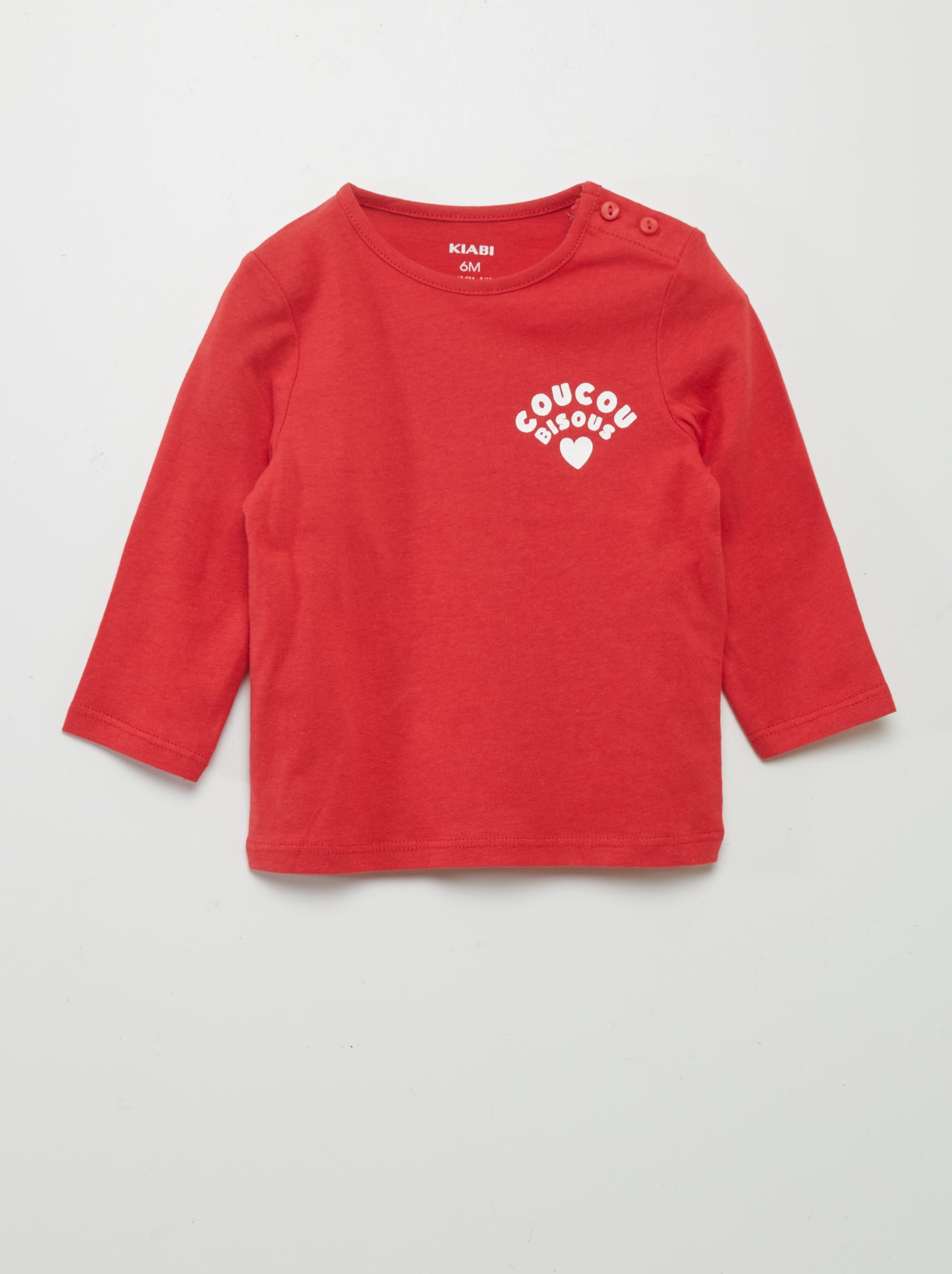 T shirt met opschrift ROOD Kiabi 2.00