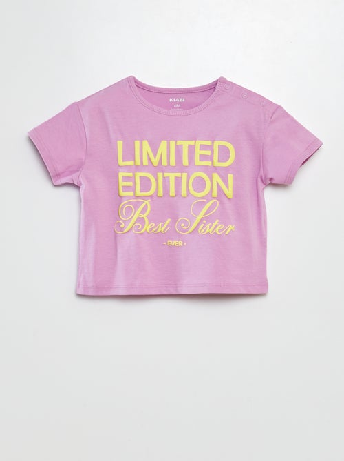 T-shirt met opschrift - Kiabi