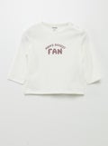 T-shirt met opschrift WIT - Kiabi