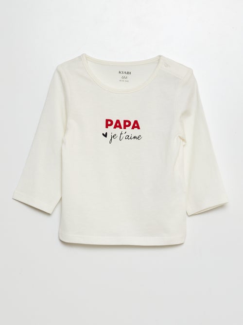 T-shirt met opschrift - Kiabi