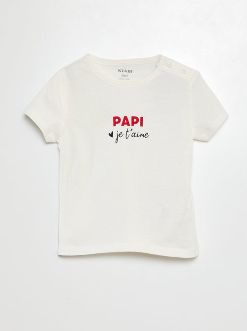 T-shirt met opschrift - Kiabi