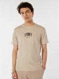 T-shirt met opschriften Biege - Kiabi