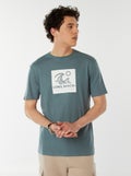T-shirt met opschriften Blauw - Kiabi