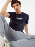 T-shirt met opschriften Blauw - Kiabi