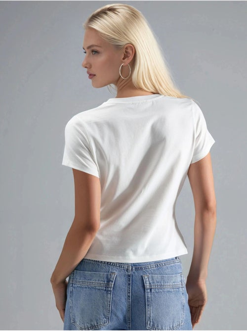 T-shirt met patroon en aansluitende pasvorm hiccup - Kiabi