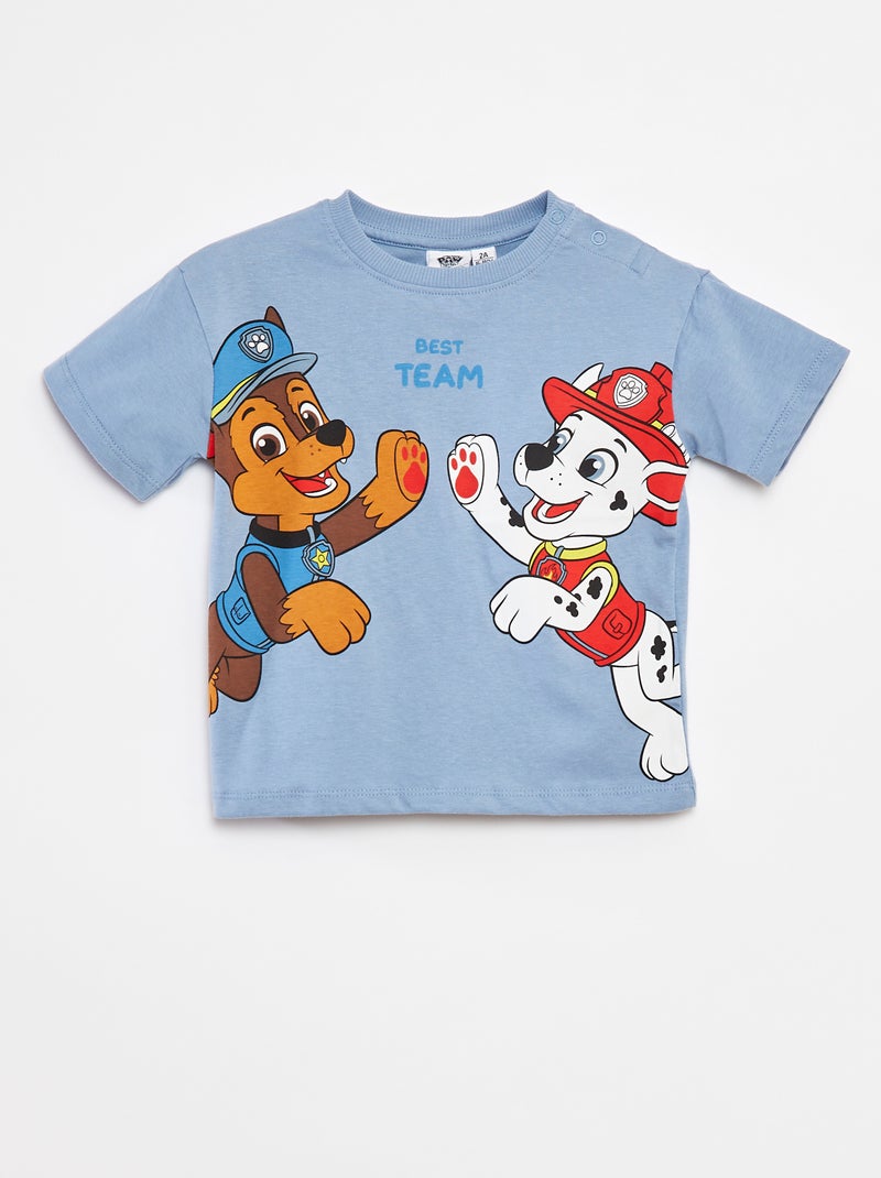 T-shirt met 'PAW Patrol'-print BLAUW - Kiabi