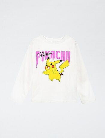 T-shirt met 'Pikachu'-print