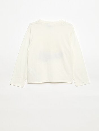 T-shirt met 'Pokémon' 'Pikachu' print, effen