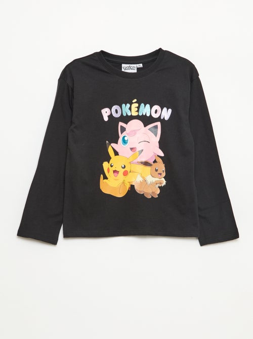 T-shirt met 'Pokémon' 'Pikachu' print, effen - Kiabi