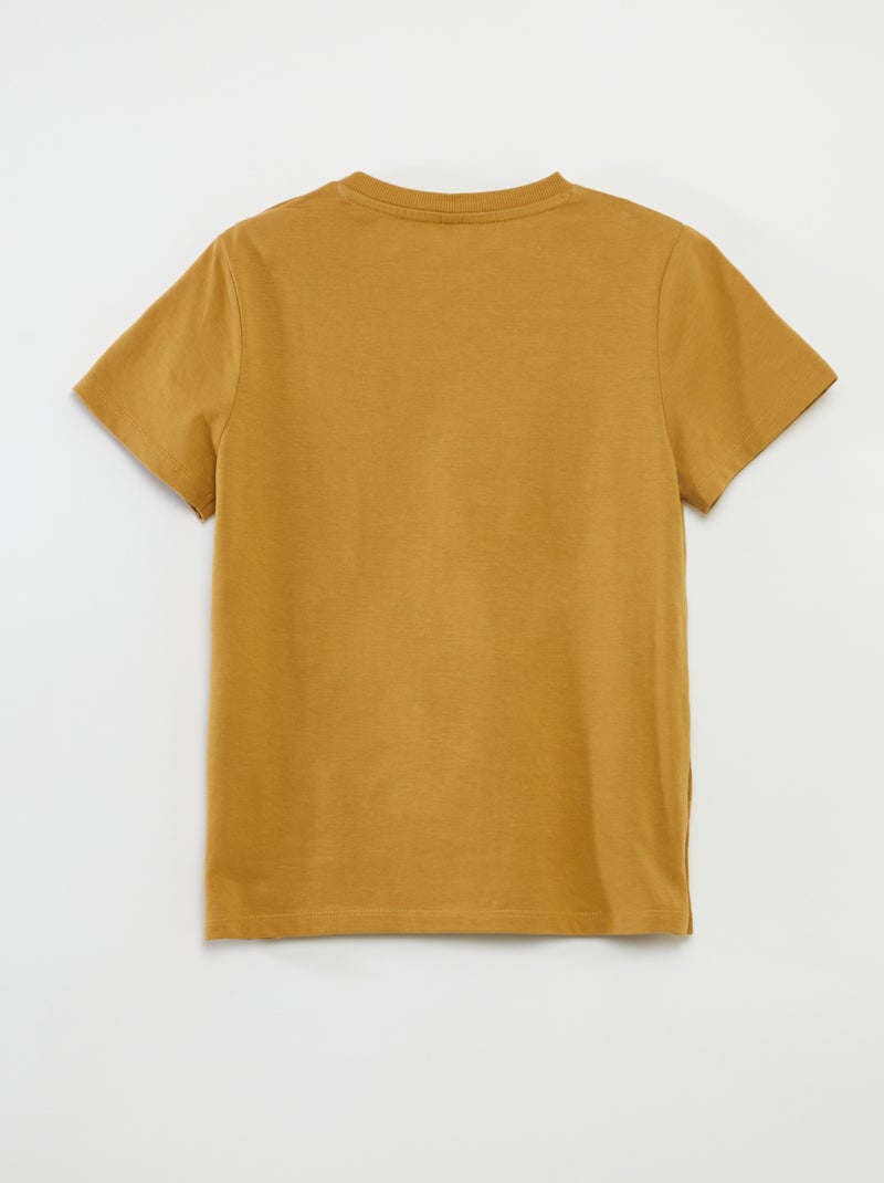 T-shirt met print - gemakkelijk aan te trekken collectie GEEL - Kiabi