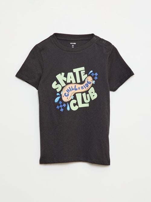 T-shirt met print - gemakkelijk aan te trekken collectie - Kiabi
