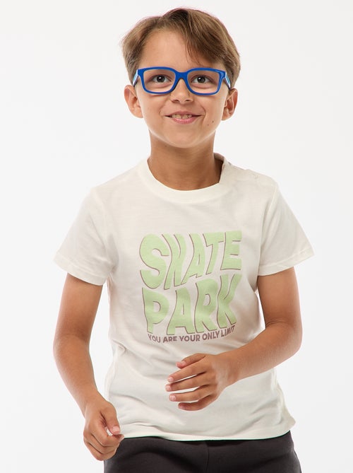 T-shirt met print - gemakkelijk aan te trekken collectie - Kiabi
