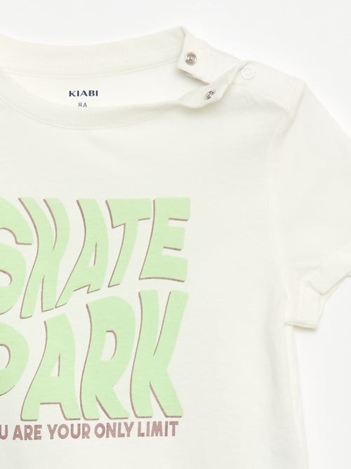 T-shirt met print - gemakkelijk aan te trekken collectie - Kiabi