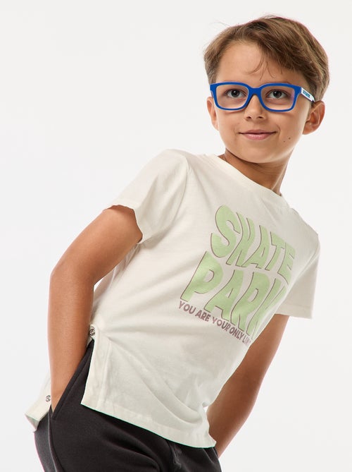 T-shirt met print - gemakkelijk aan te trekken collectie - Kiabi