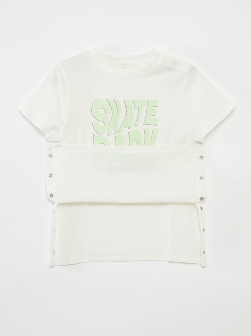 T-shirt met print - gemakkelijk aan te trekken collectie - Kiabi