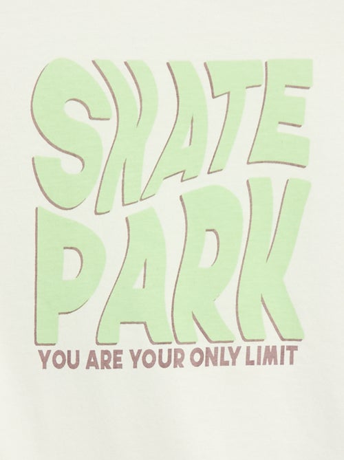 T-shirt met print - gemakkelijk aan te trekken collectie - Kiabi