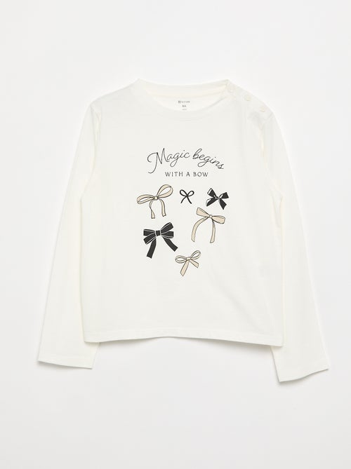T-shirt met print - gemakkelijk aan te trekken collectie - Kiabi T-shirt met print - gemakkelijk aan te trekken collectie - Kiabi