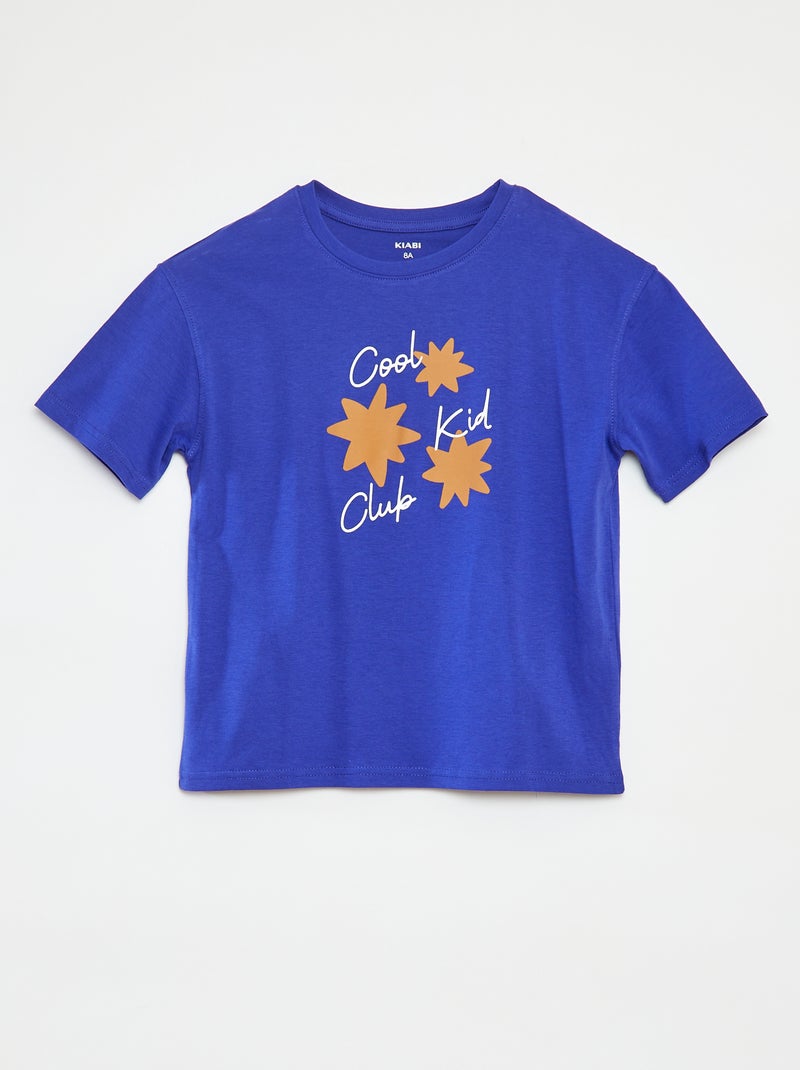 T-shirt met print - Moederdag BLAUW - Kiabi