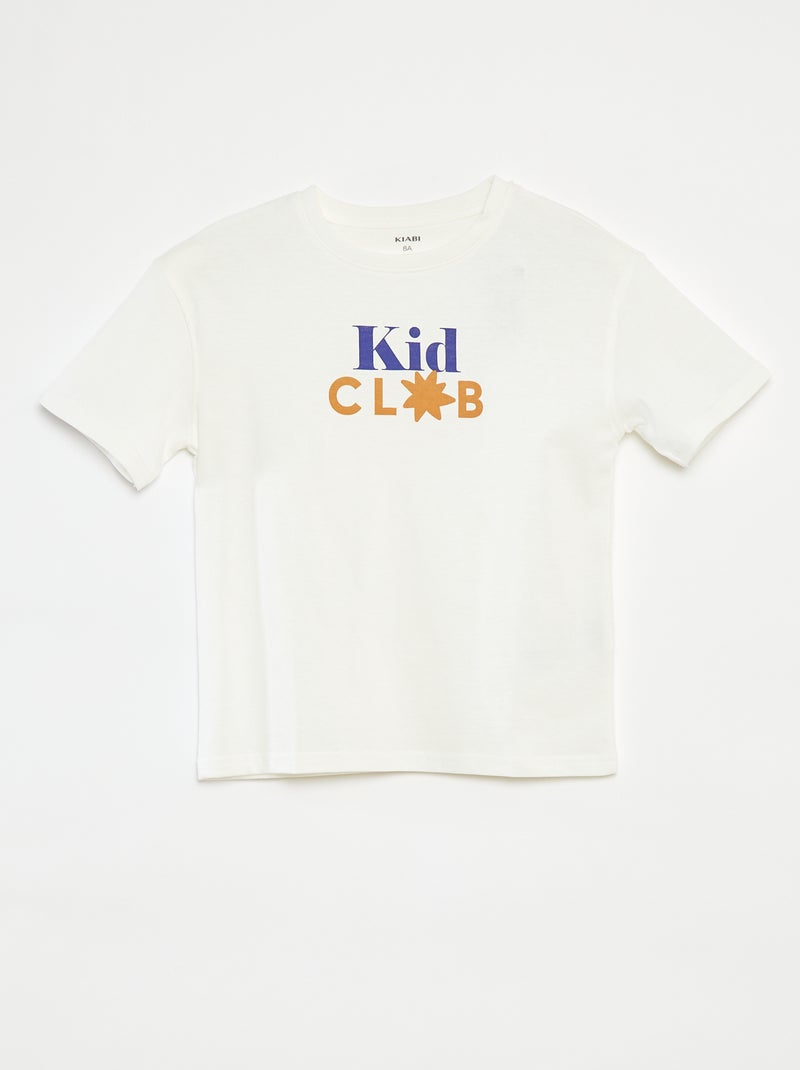 T-shirt met print - Moederdag WIT - Kiabi