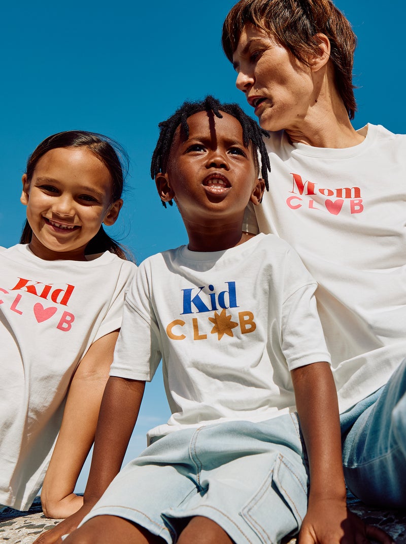 T-shirt met print - Moederdag WIT - Kiabi