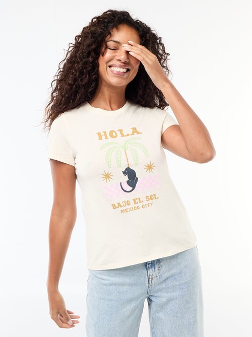 T-shirt met print - Kiabi