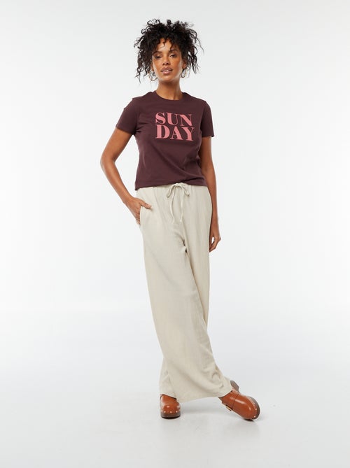 T-shirt met print - Kiabi