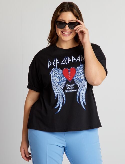T-shirt met print 'Def Leppard' - Kiabi