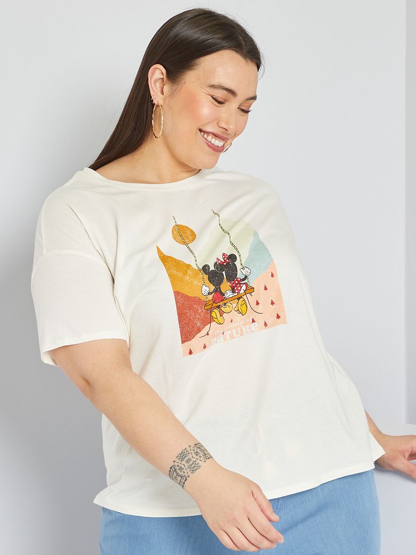 T-shirt met print 'Disney' GEEL - Kiabi