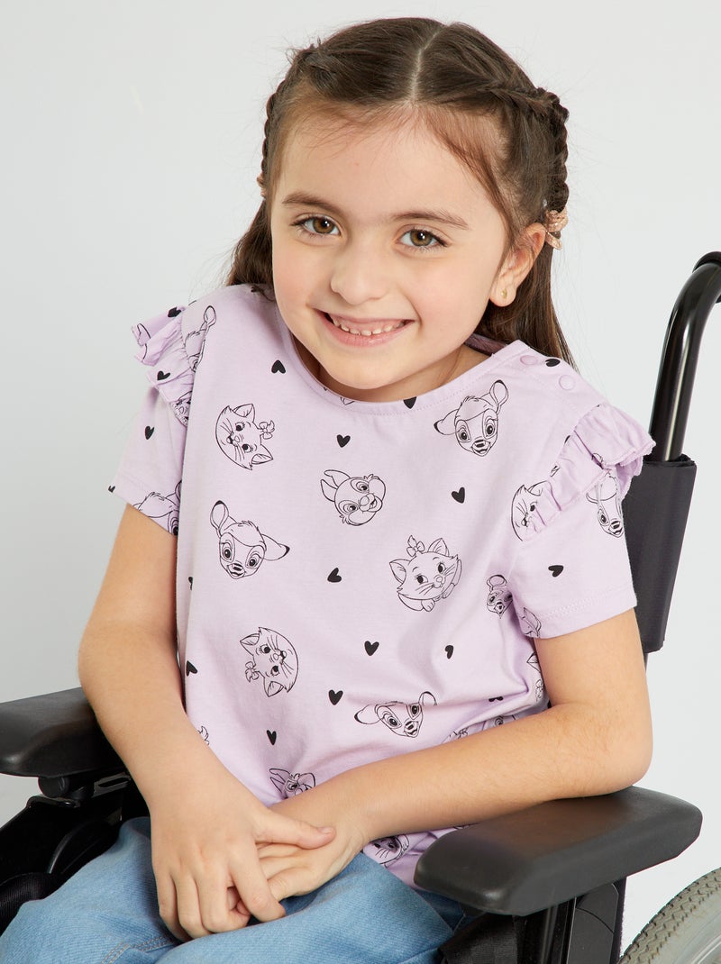 T-shirt met print 'Disney' PAARS - Kiabi